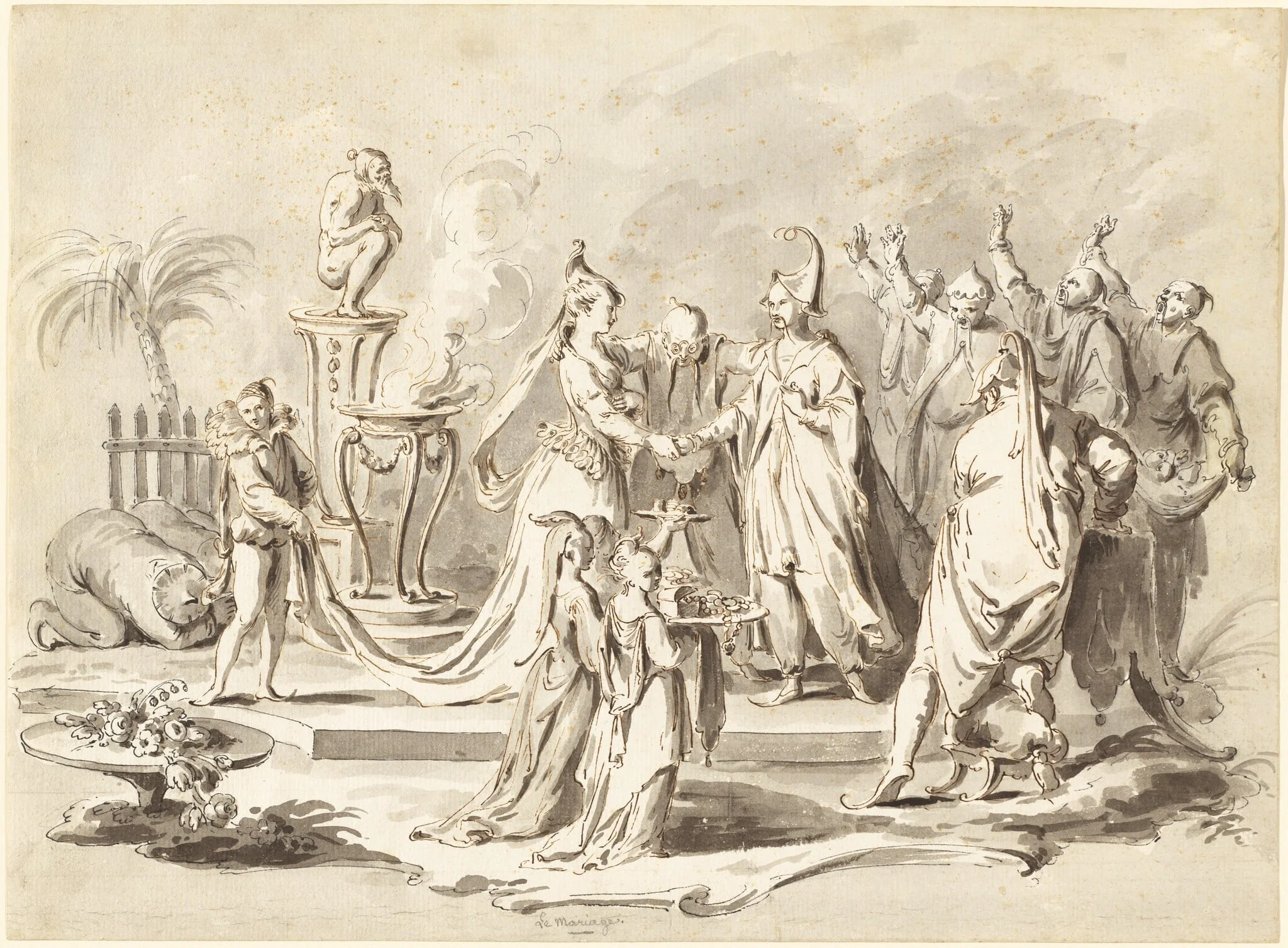 The Marriage of Europe and China, detail