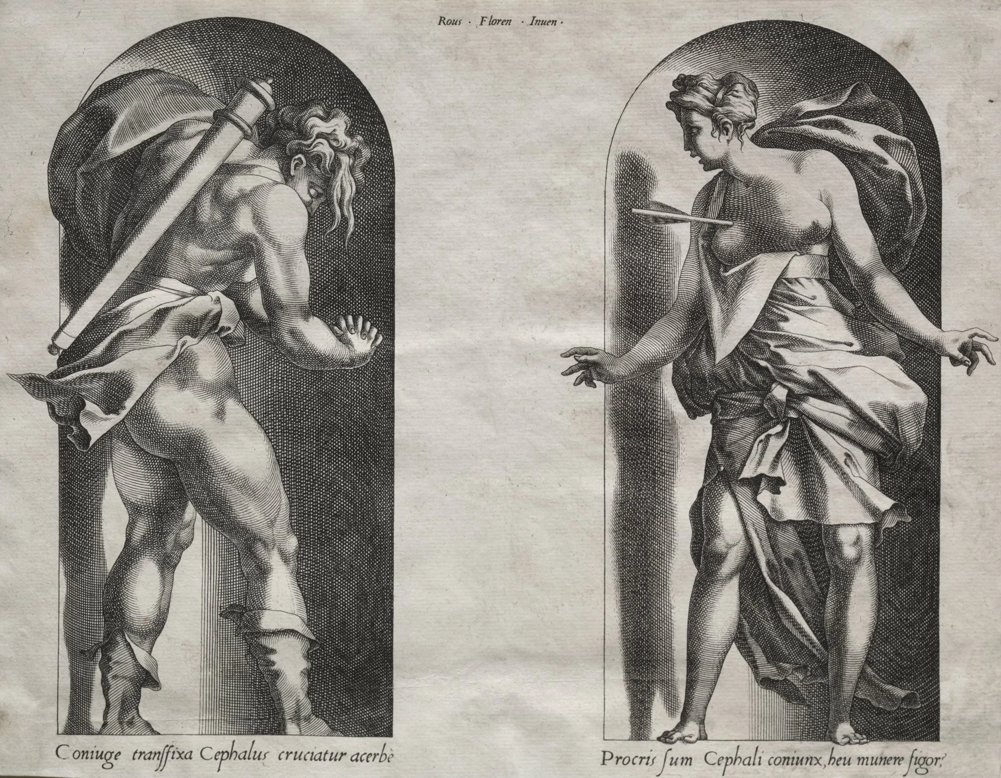 Cephalus and Procris in two Niches, detail