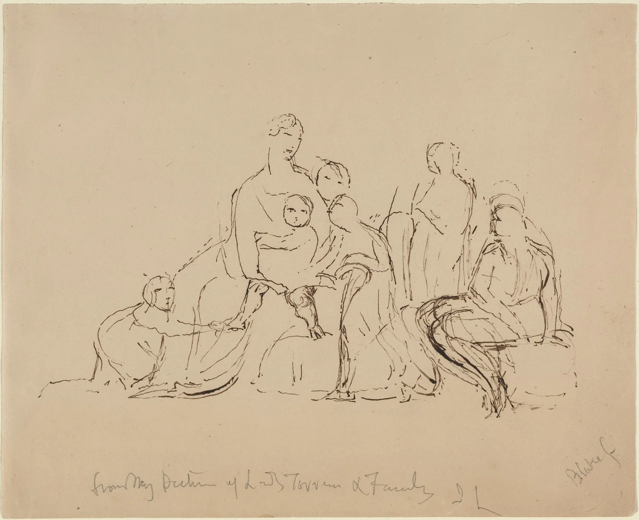 Lady Torrens and Family, detail