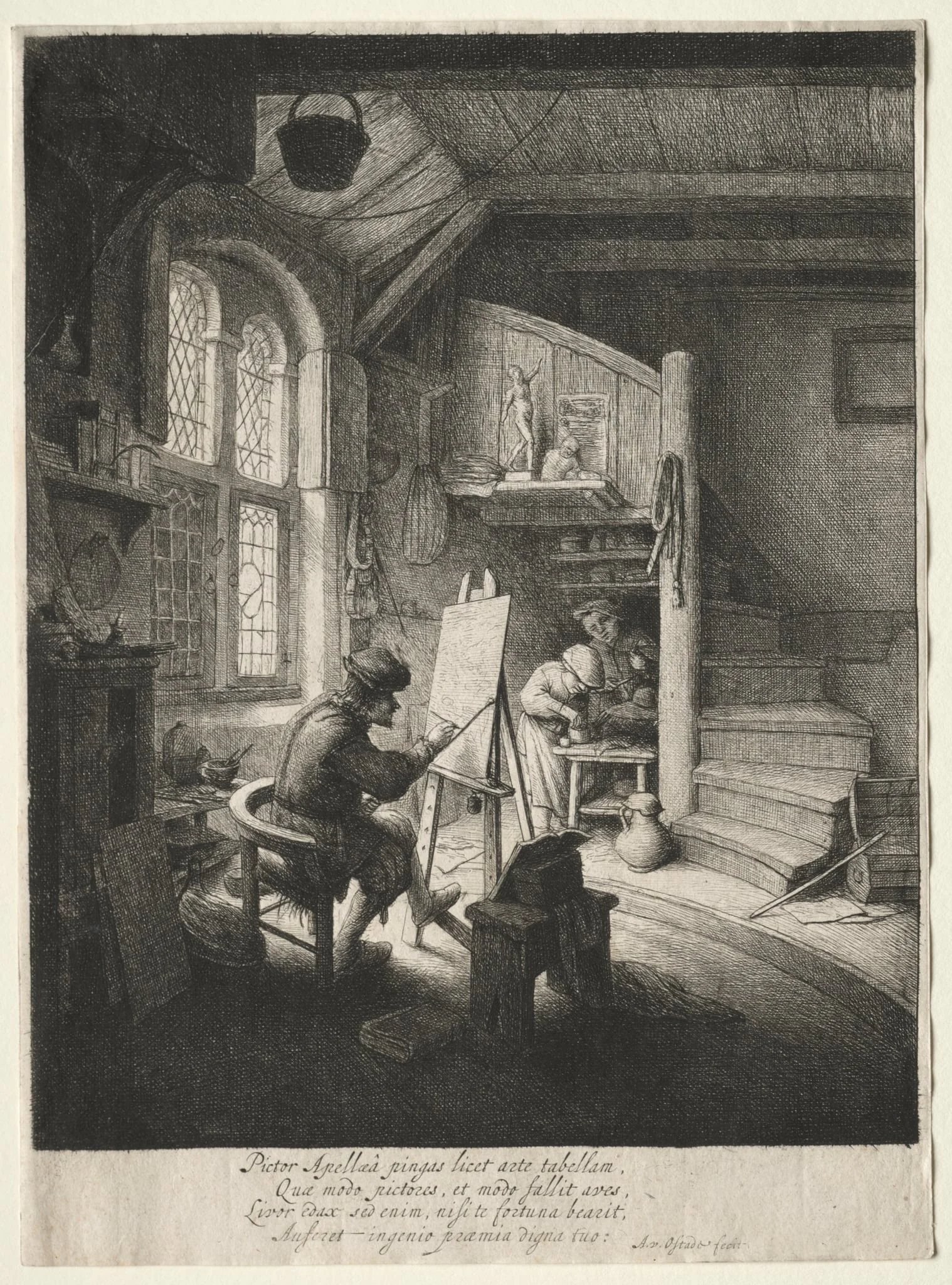 The Painter's Studio, detail