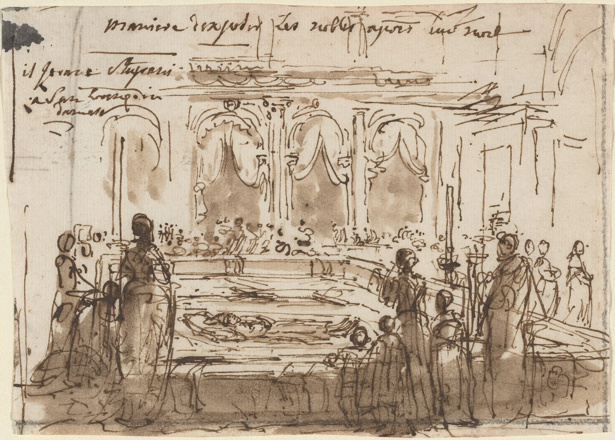 Maniere d'exposer les nobles apres leur mort, detail