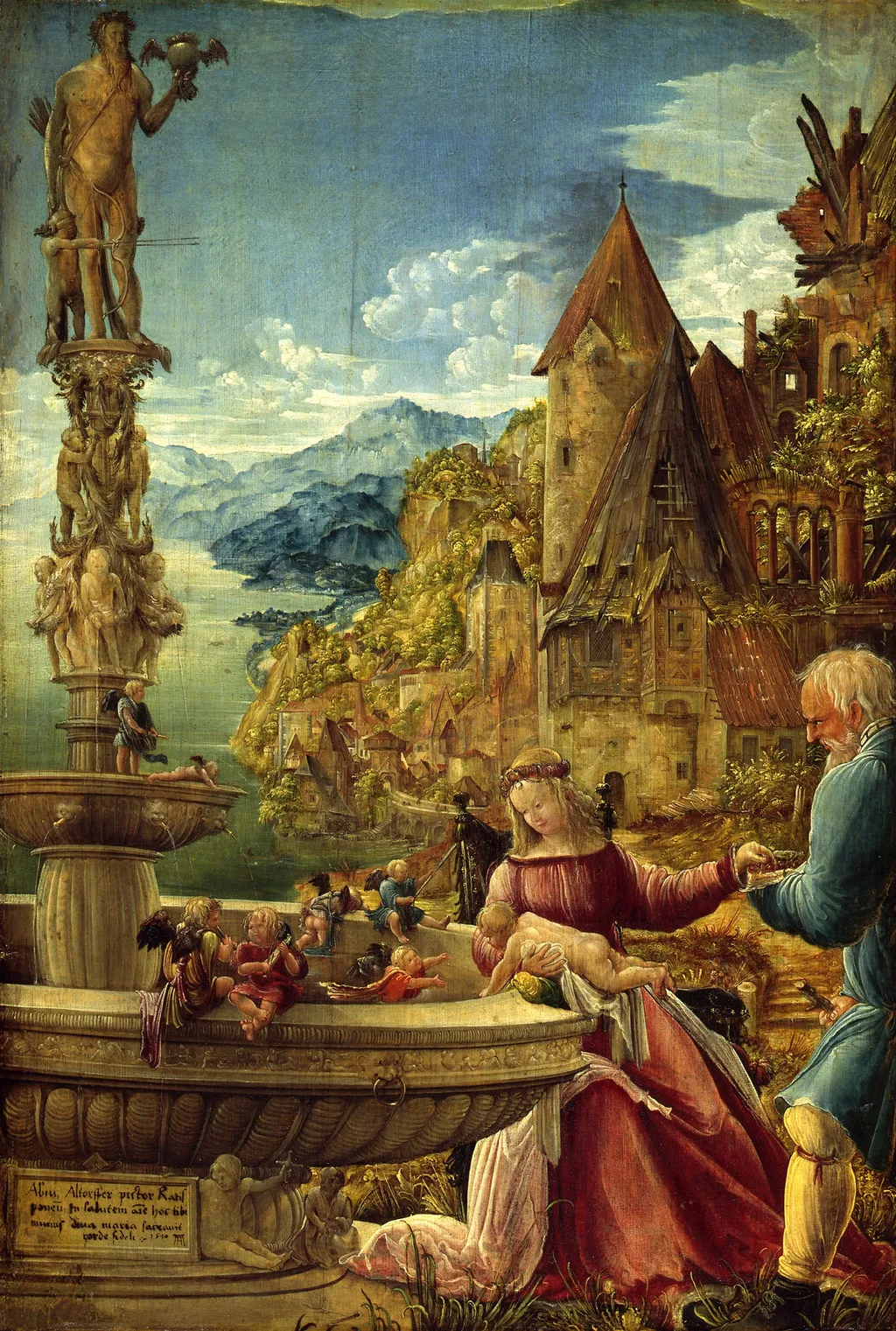 Rest on the Flight to Egypt, by Albrecht Altdorfer, oil, 1510