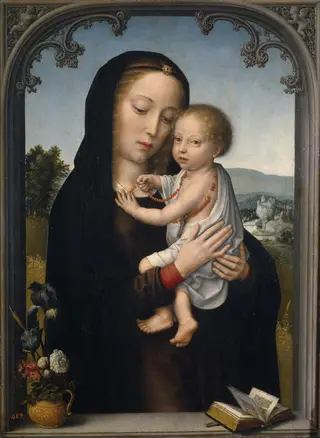 The Virgin with the Child, by Gerard David, oil, 1520
