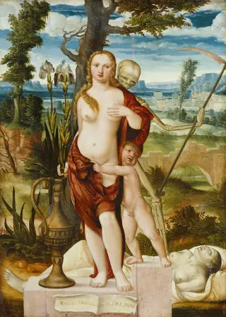 Vanity, by Barthel Beham, oil, 1540