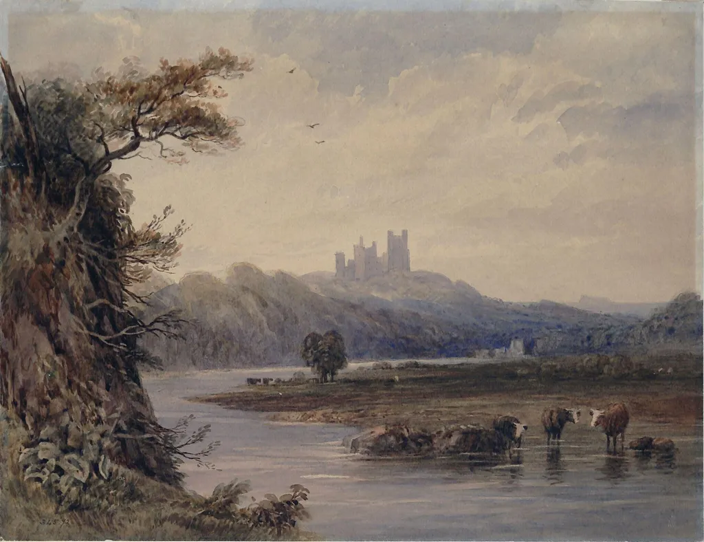 Penryhn Castle in North Wales, by Gastineau, watercolor, 1815
