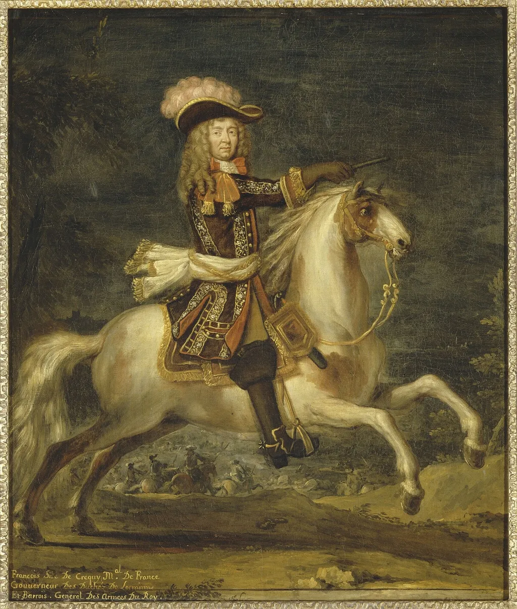 François de Blanchefort, Marquis de Créquy, Marshal of France, by Pierre Parrocel, oil, 1650