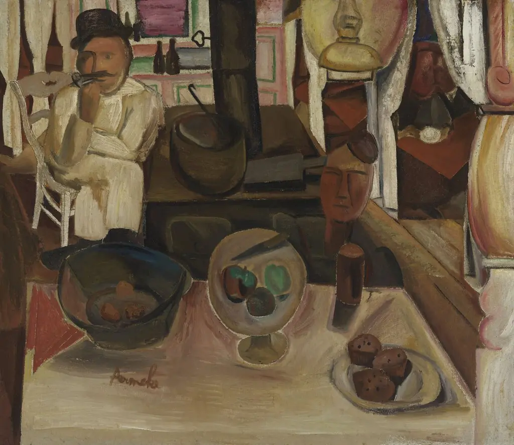 Pastry Stall, by Constant Permeke, oil, 1922
