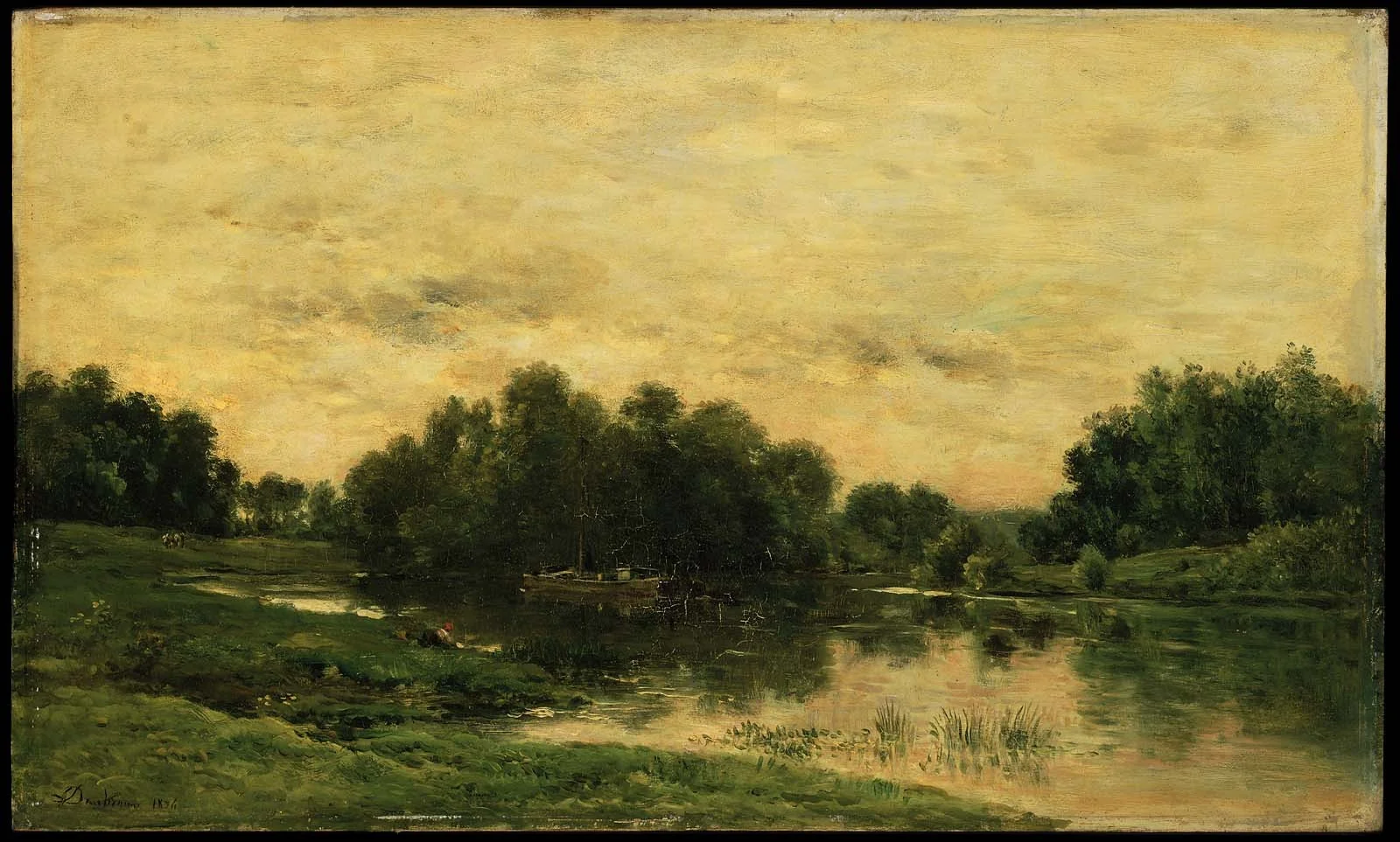 Ile-de-Vaux on the Oise near Auvers, detail