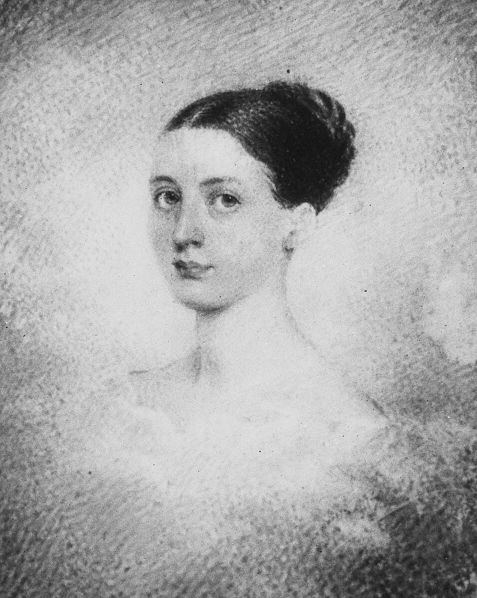 Mrs. Albert Bridges (Eliza Kimball ), detail