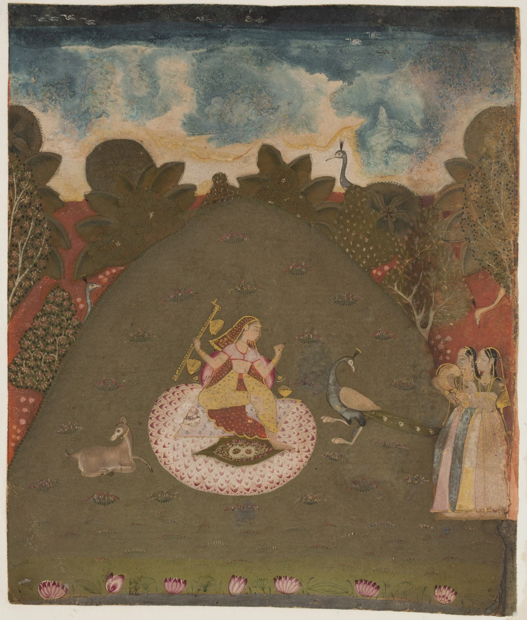 Gaura-Mallara Ragini (A Musical Mode), detail