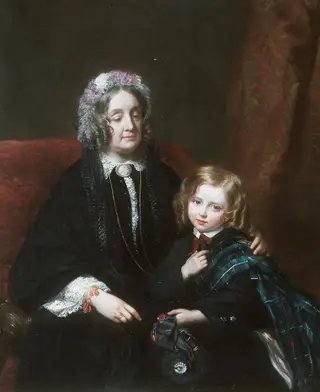 Lady M.E. Hamlyn Williams & Sir H. Drummond, by Eden Upton Eddis, 1865
