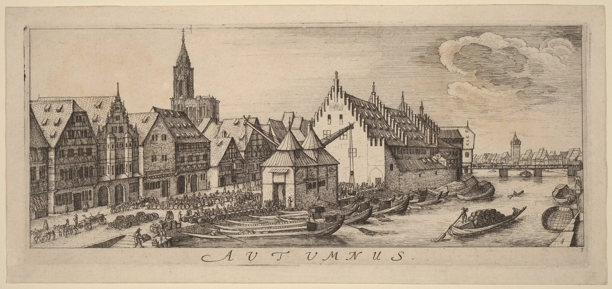 Autumn: The Wine Market, detail