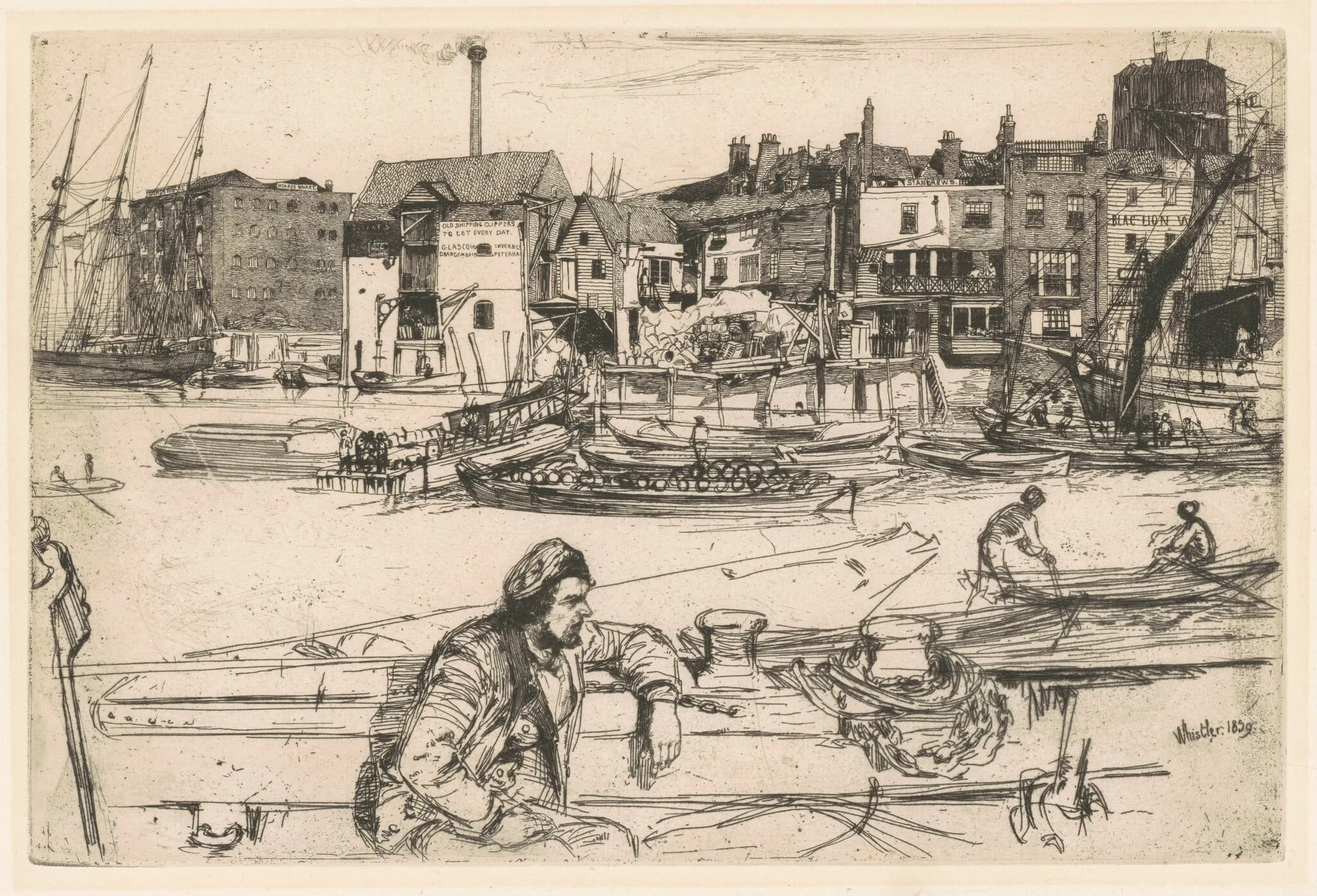 Black Lion Wharf, detail
