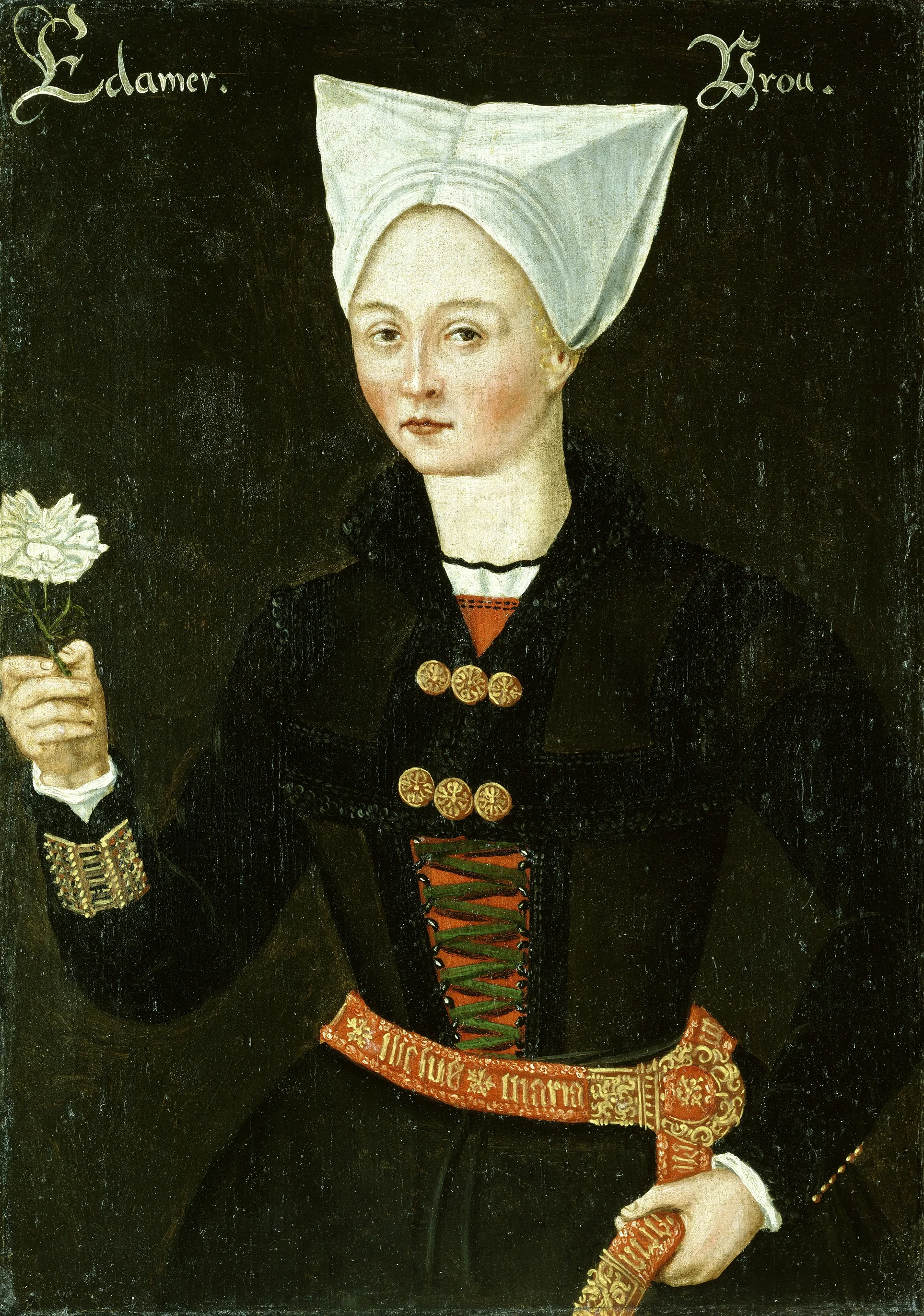 Woman from Edam, detail