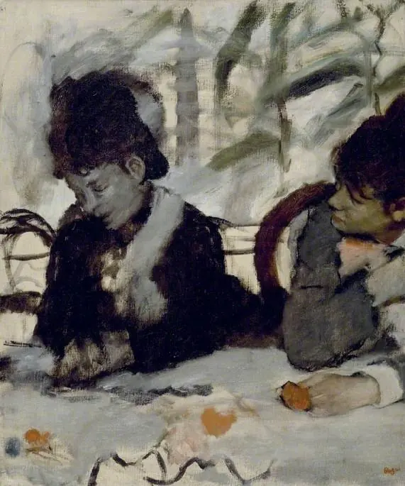 At the Café, by Edgar Degas