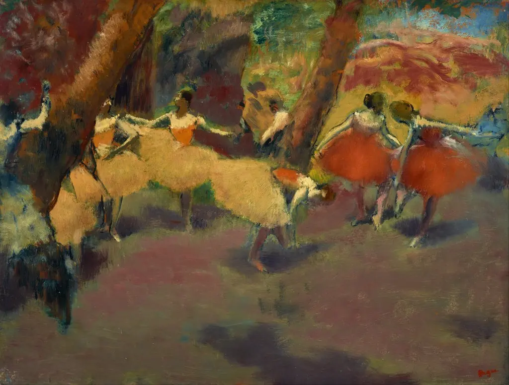 Before the Performance, by Edgar Degas