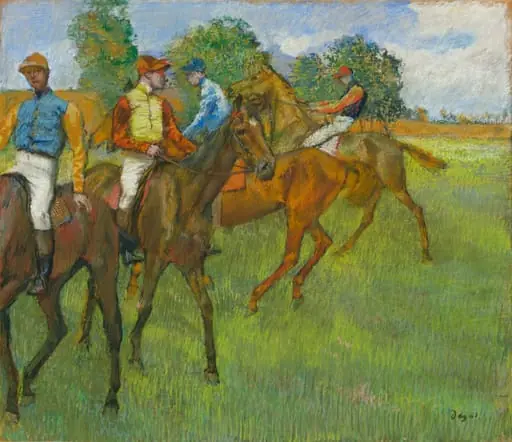 Before the Race, by Edgar Degas