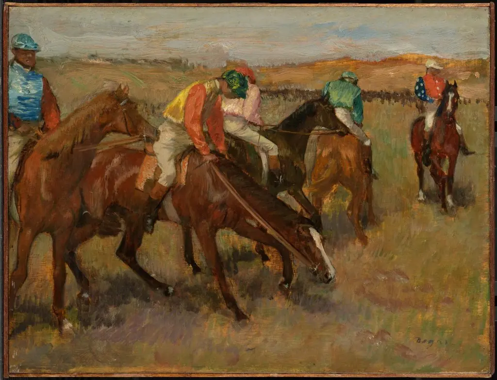 Before the Race, by Edgar Degas