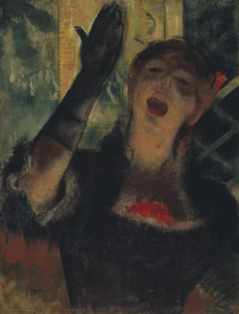 Café Singer, by Edgar Degas
