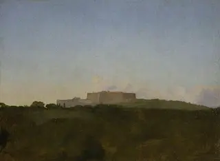 Castel Sant' Elmo, from Capodimonte, by Edgar Degas, 1856