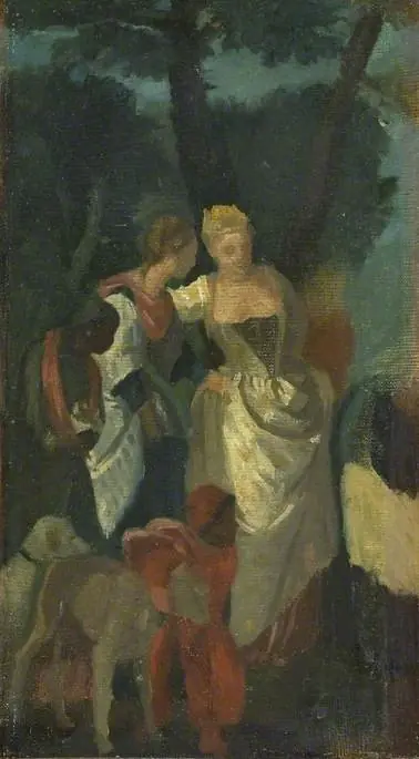Copy after 'The Finding of Moses' by Veronese, by Edgar Degas