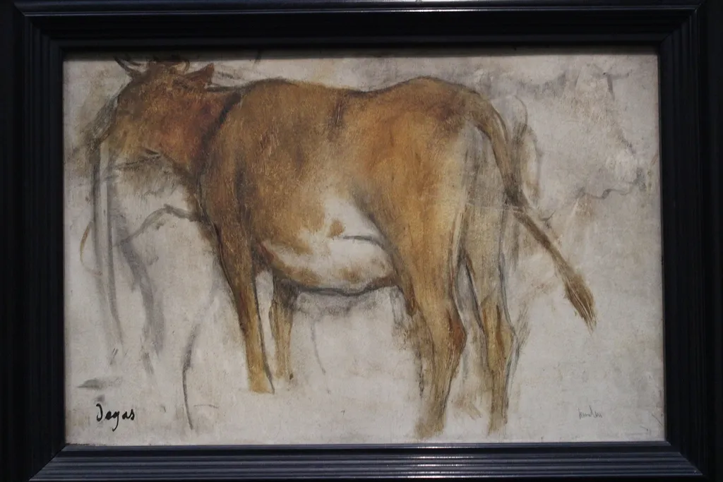 Cow, by Edgar Degas, unspecified, 1888