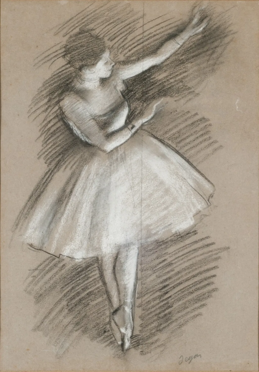 dancer in white, by Edgar Degas, unspecified, 1889