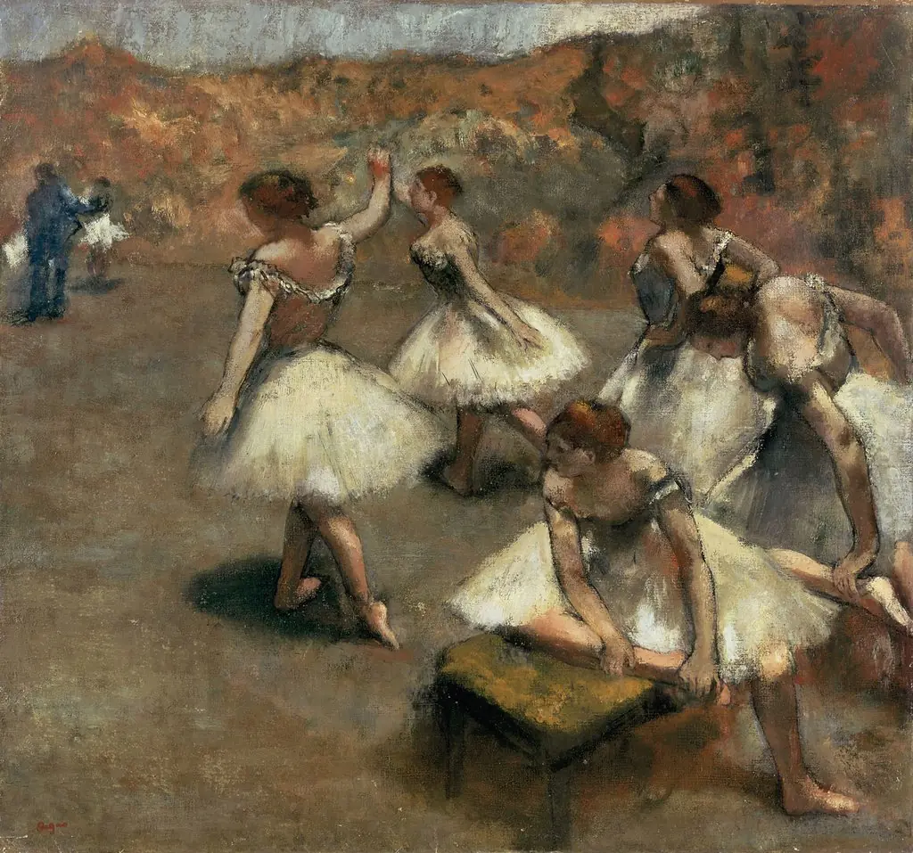 Danseuses sur la scène, by Edgar Degas