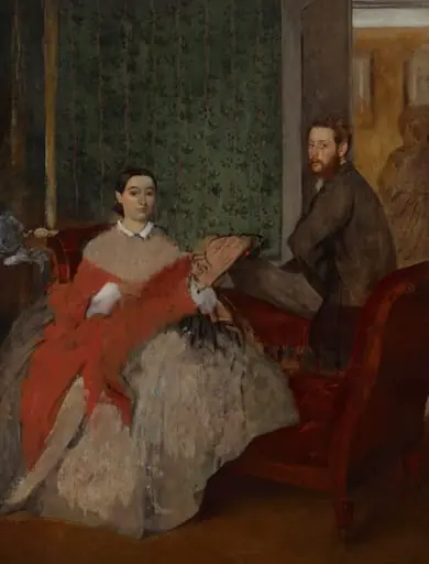 Edmondo and Thérèse Morbilli, by Edgar Degas