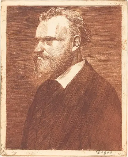 Edouard Manet, Bust-Length Portrait  (Manet en buste), by Edgar Degas