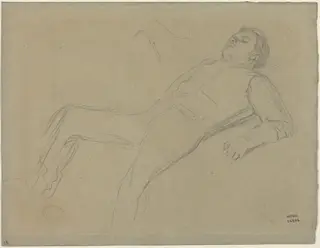Fallen Jockey (study for "Scene from the Steeplechase: The Fallen Jockey")
