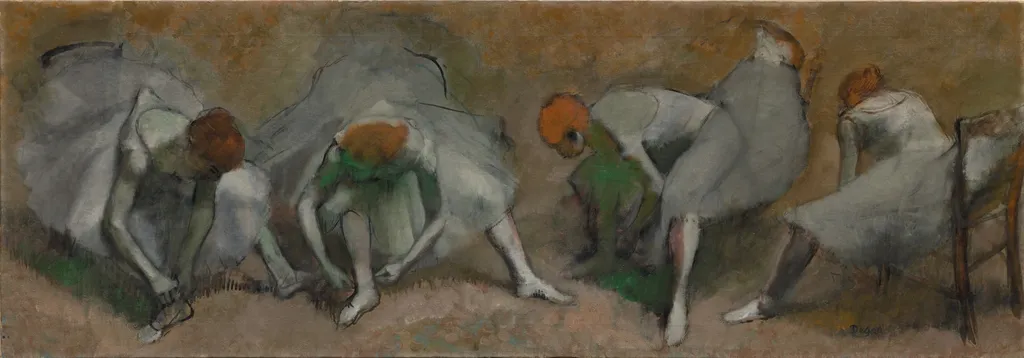 Frieze of Dancers, by Edgar Degas, unspecified, 1898