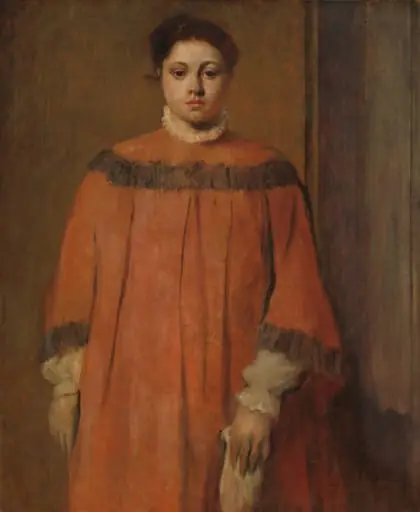 Girl in Red, by Edgar Degas