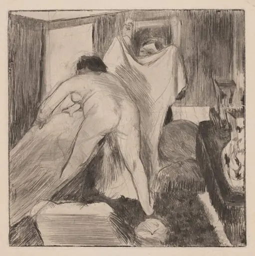 Leaving the Bath, by Edgar Degas
