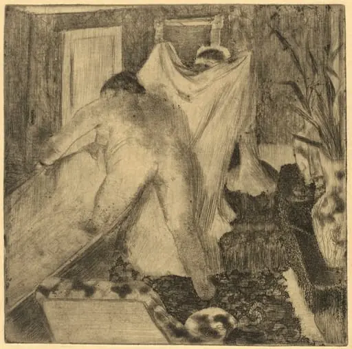 Leaving the Bath (La sortie du bain), by Edgar Degas