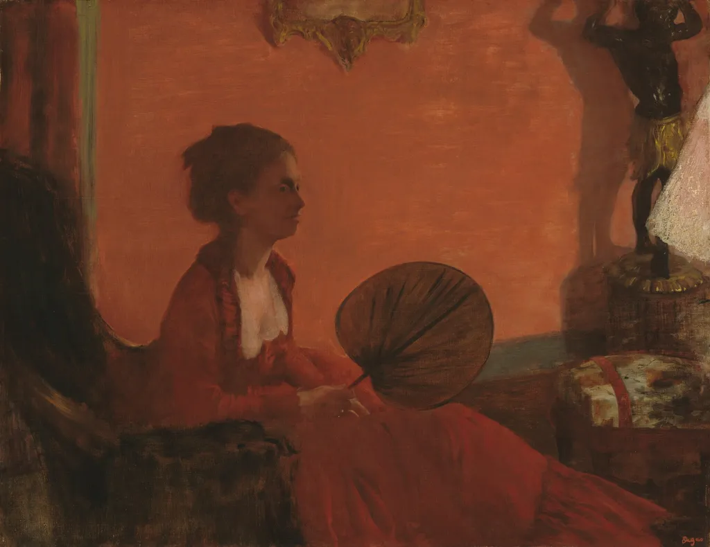 Madame Camus, by Edgar Degas, oil, 1870