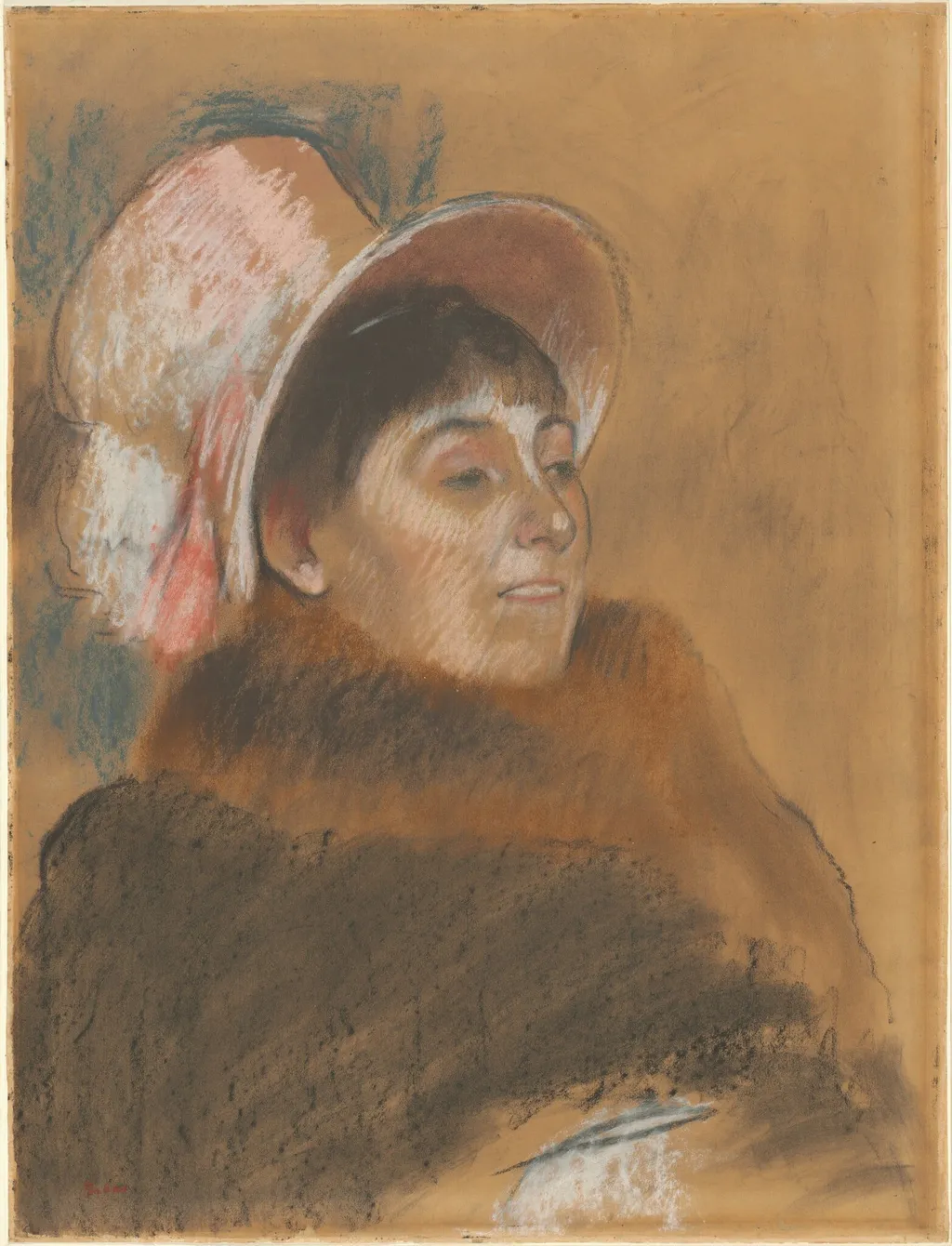 Madame Dietz-Monnin, by Edgar Degas, pastel, 1879