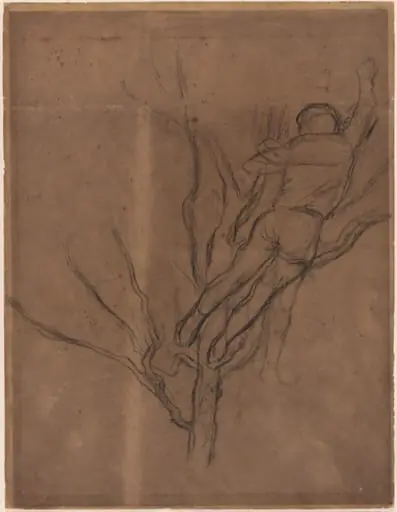Man Pruning a Tree, by Edgar Degas