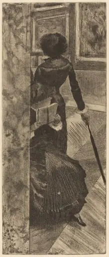Mary Cassatt at the Louvre: The Paintings Gallery, by Edgar Degas