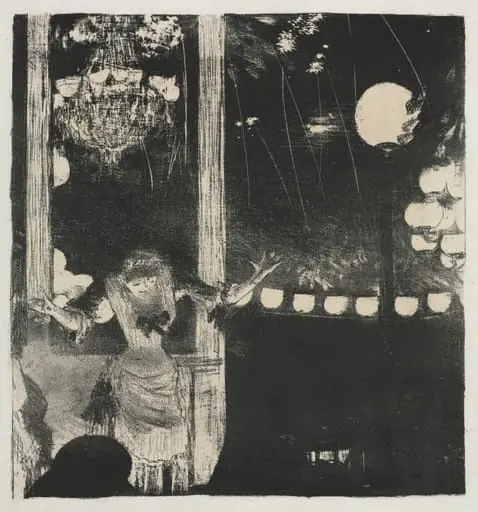Mlle Bécat at the Café des Ambassadeurs, by Edgar Degas