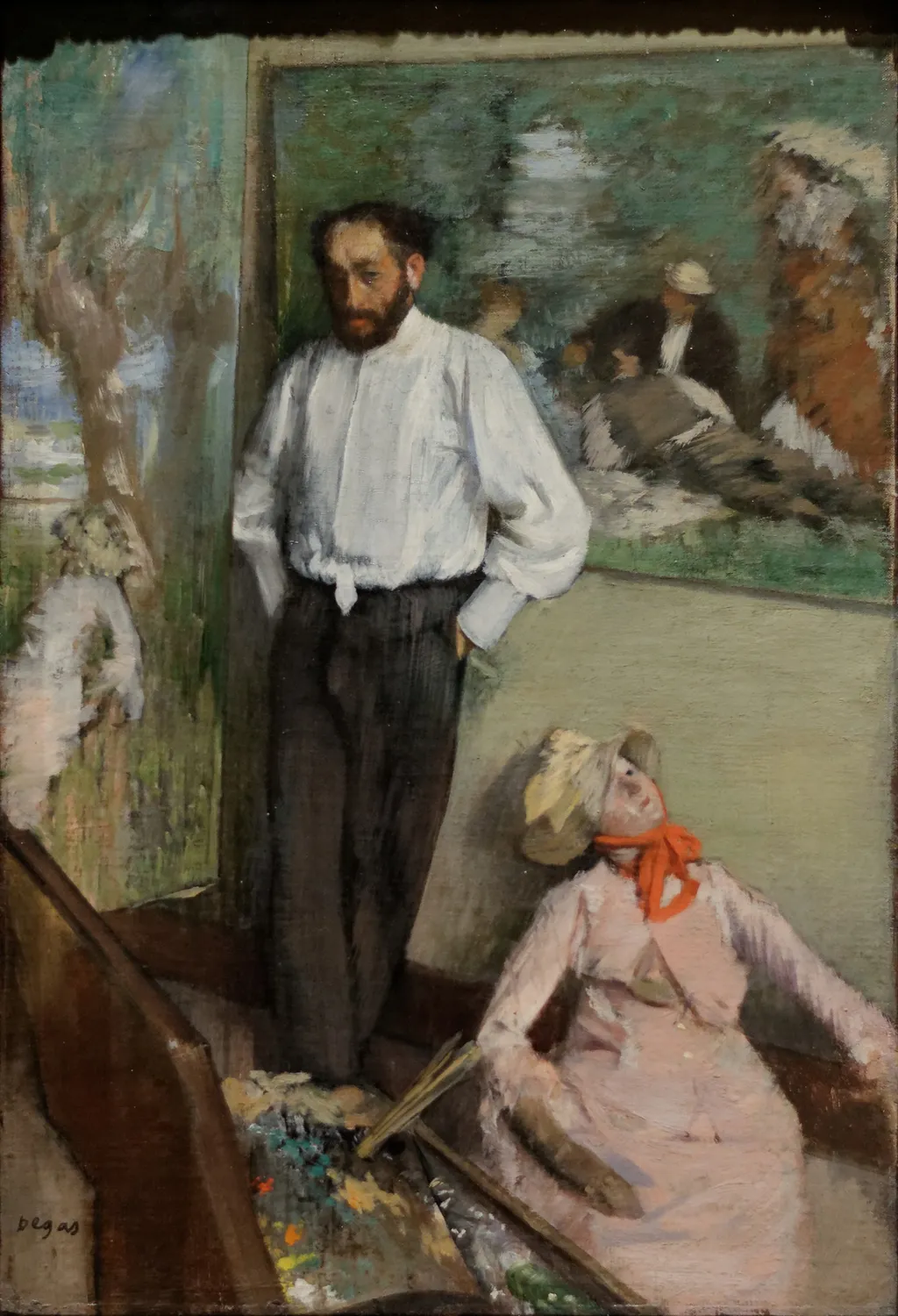 Portrait of Henri Michel-Lévy, by Edgar Degas, oil, 1890