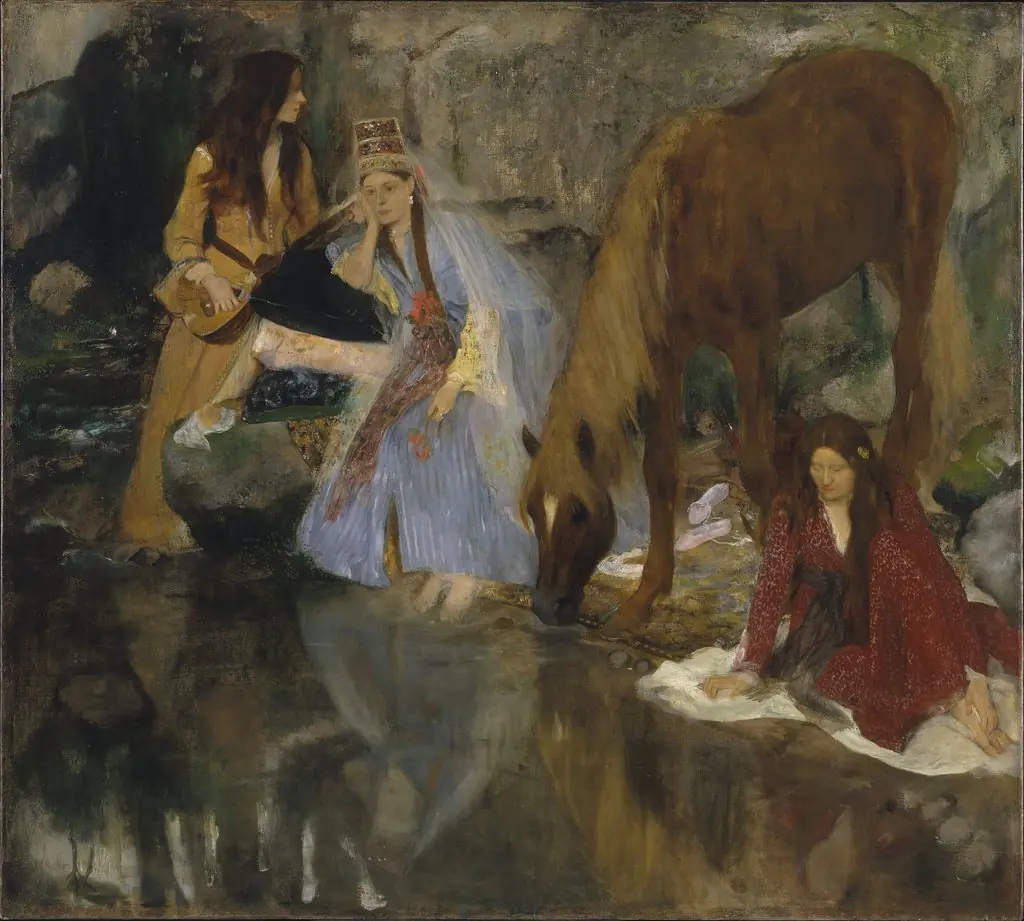 Portrait of Mlle Fiocre in the Ballet "La Source", by Edgar Degas, 1867