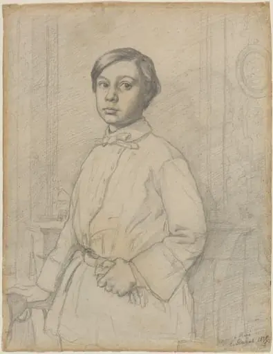 René de Gas [recto], by Edgar Degas