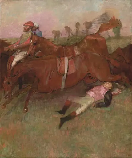 Scene from the Steeplechase: The Fallen Jockey, by Edgar Degas