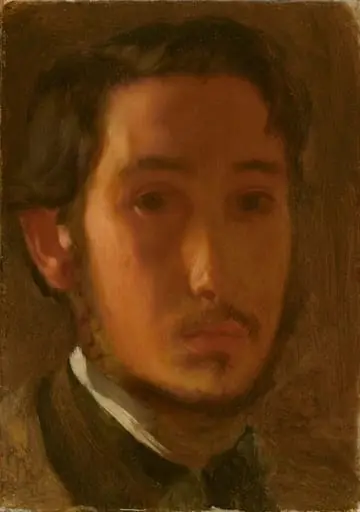 Self-Portrait with White Collar, by Edgar Degas