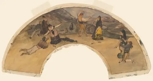 Spanish Dancers and Musicians, by Edgar Degas