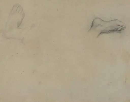 Studies of Feet [verso], by Edgar Degas