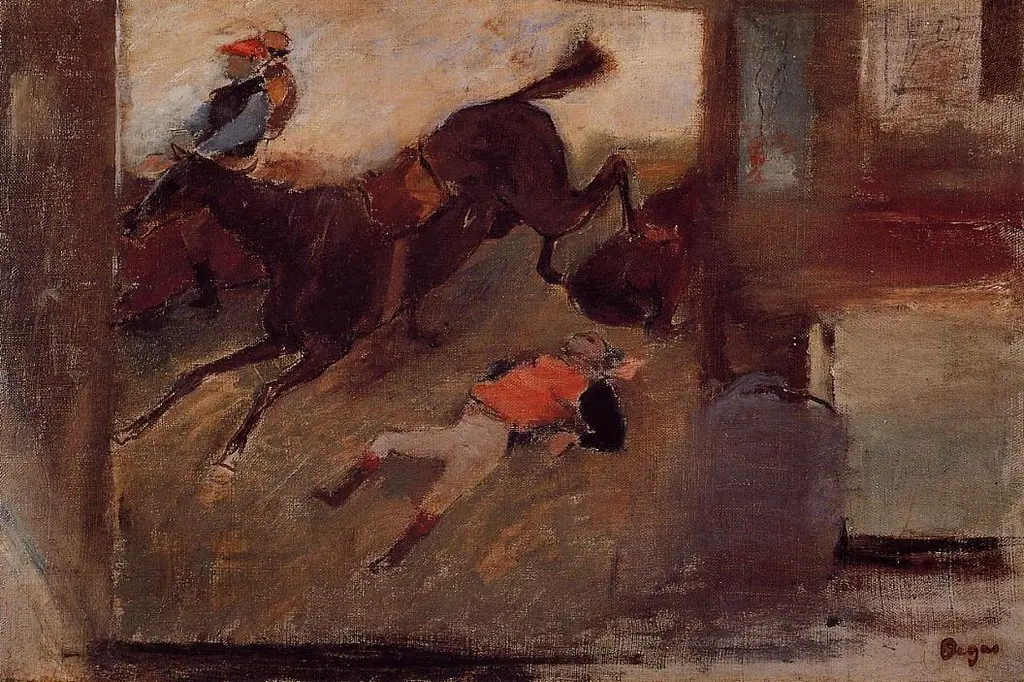 Studio Interior with The Steeplechase, by Edgar Degas