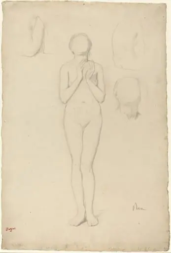 Study of a Female Nude, by Edgar Degas