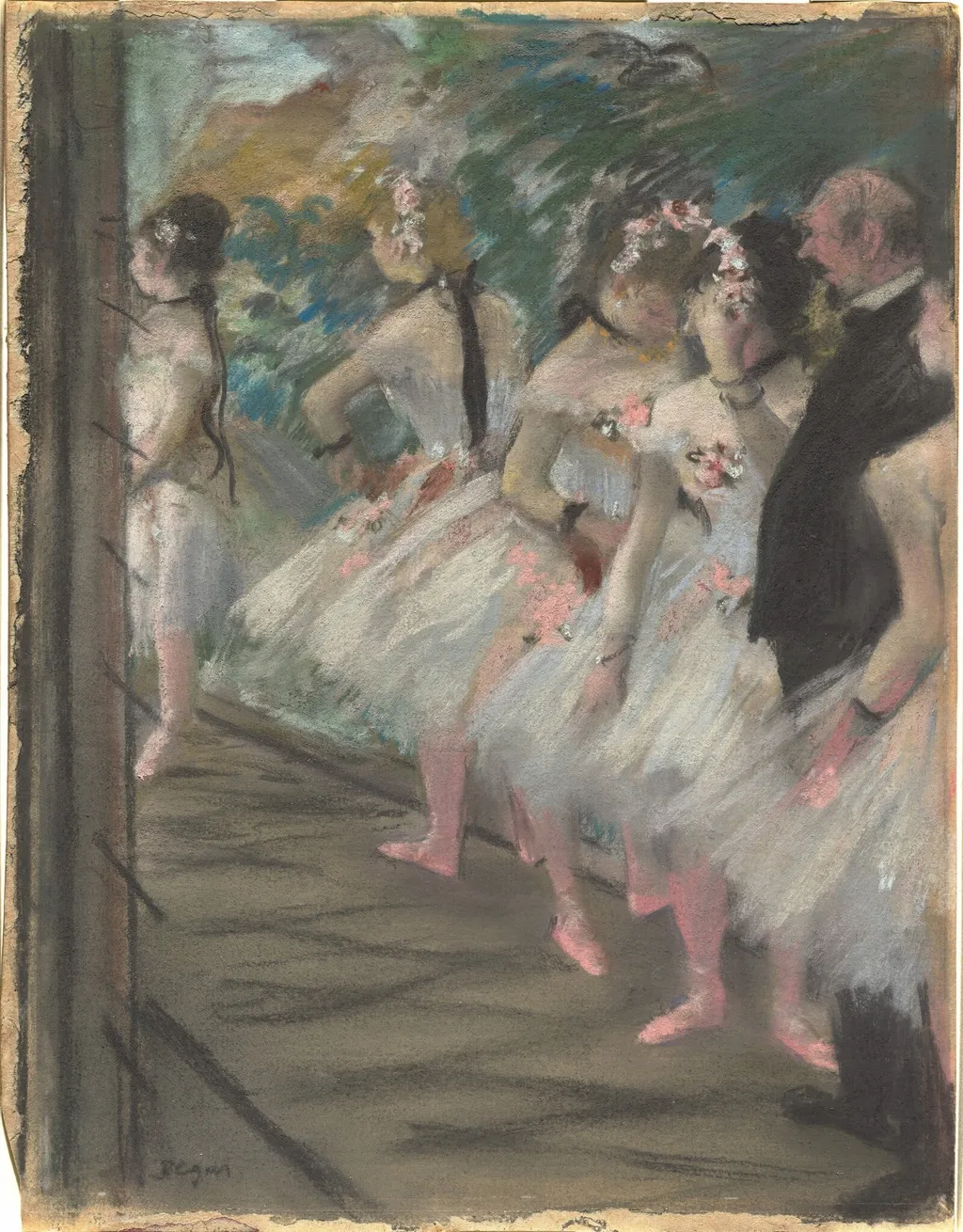 The Ballet, by Edgar Degas, pastel, 1880